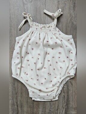 Jamie Kay Baby Girls' Cream Floral Romper